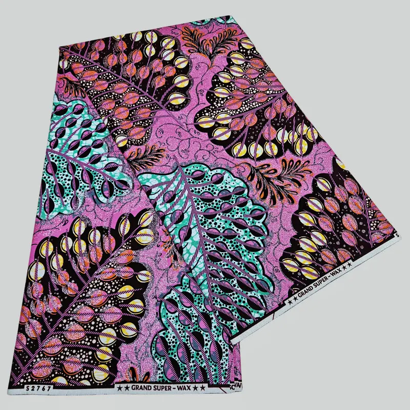 Item X3-2 Choose party dress wax print fabric holland golden glitter wax cotton