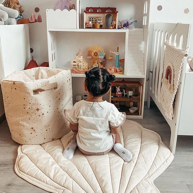 Baby Playmat Shell Cotton Carpet Kids Toy Play Mat Children\'s Room Home Decoration Rugs for Bedroom Photography Props 90x100CM