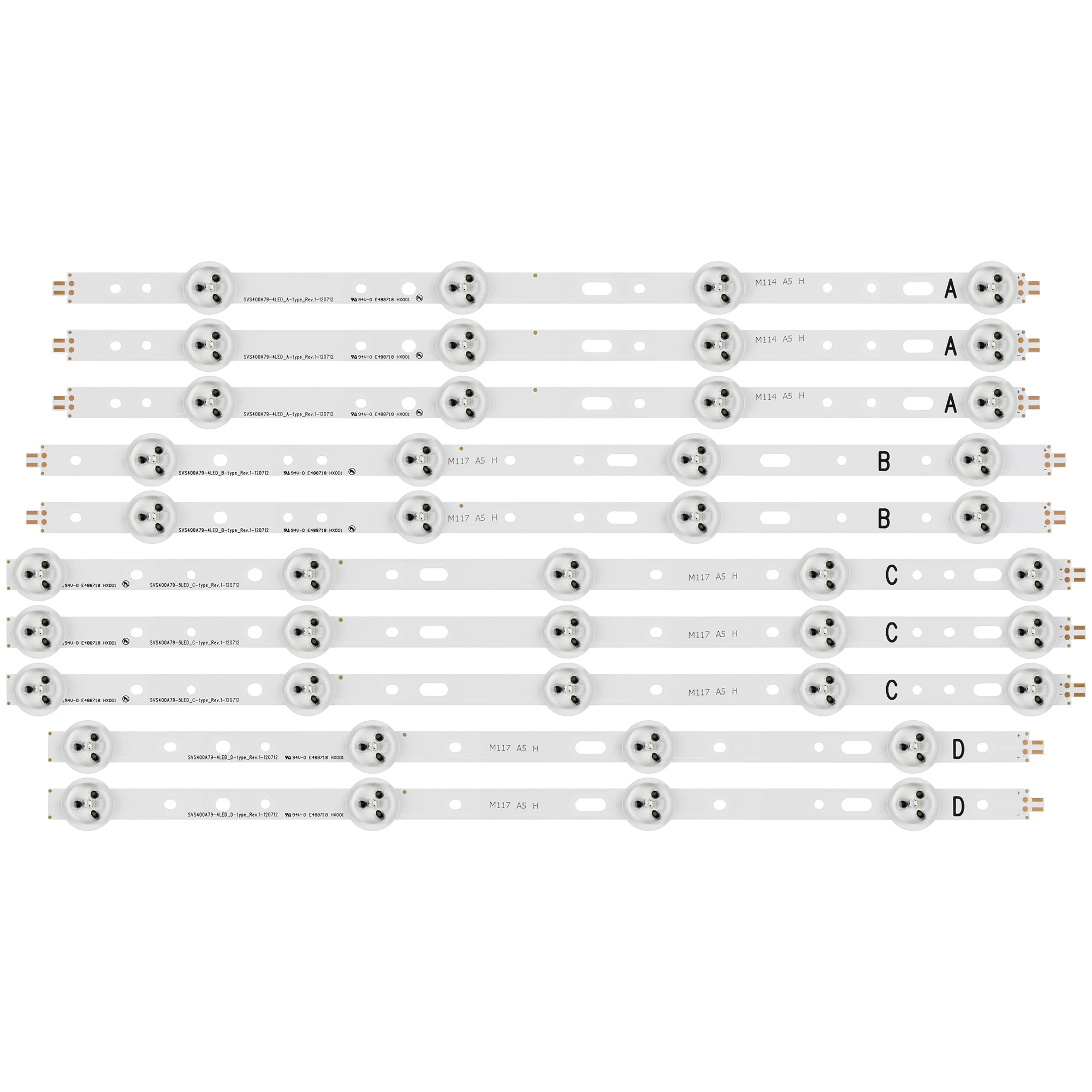 para 40l1353b 40l1354b 40vle675bg Lta400hm23 Svs400a73 Svs400a79 Abcd 40vle4324bf 40vle4322bf 40vle5322bg 40vle5324bg Tira Conduzida - Imagem 6