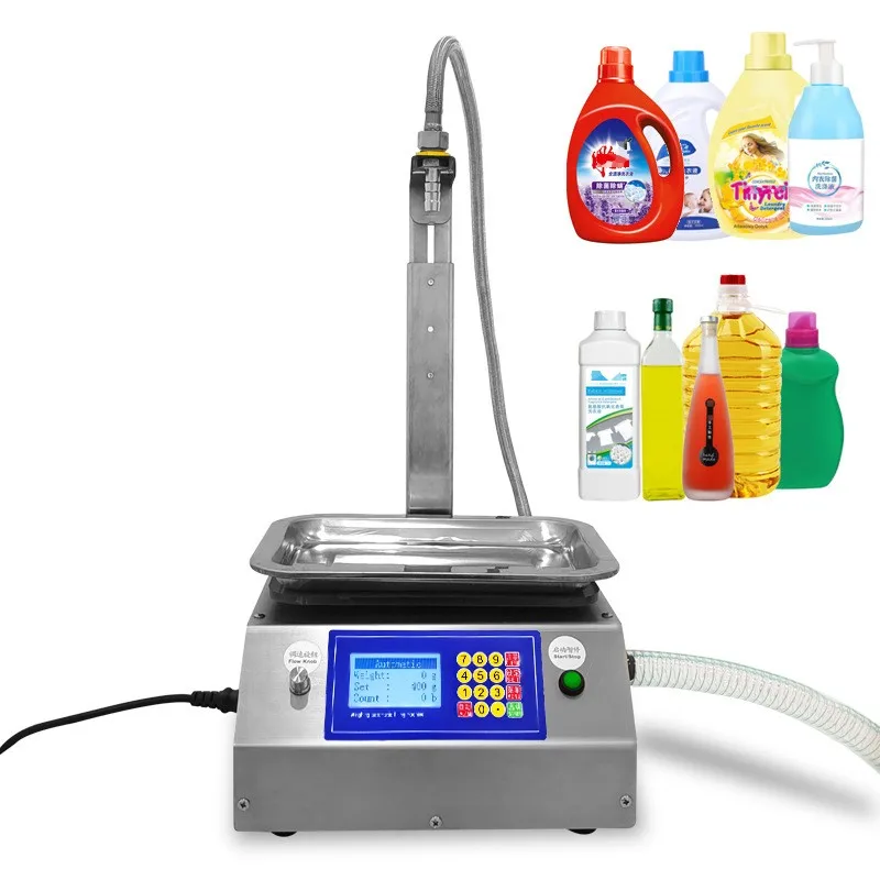 

CSY-L17 Filling Machine for 0-15KG Laundry Liquid Oil Shower Gel Diaphragm Pump Filler Weighing Automatic Paste Olive