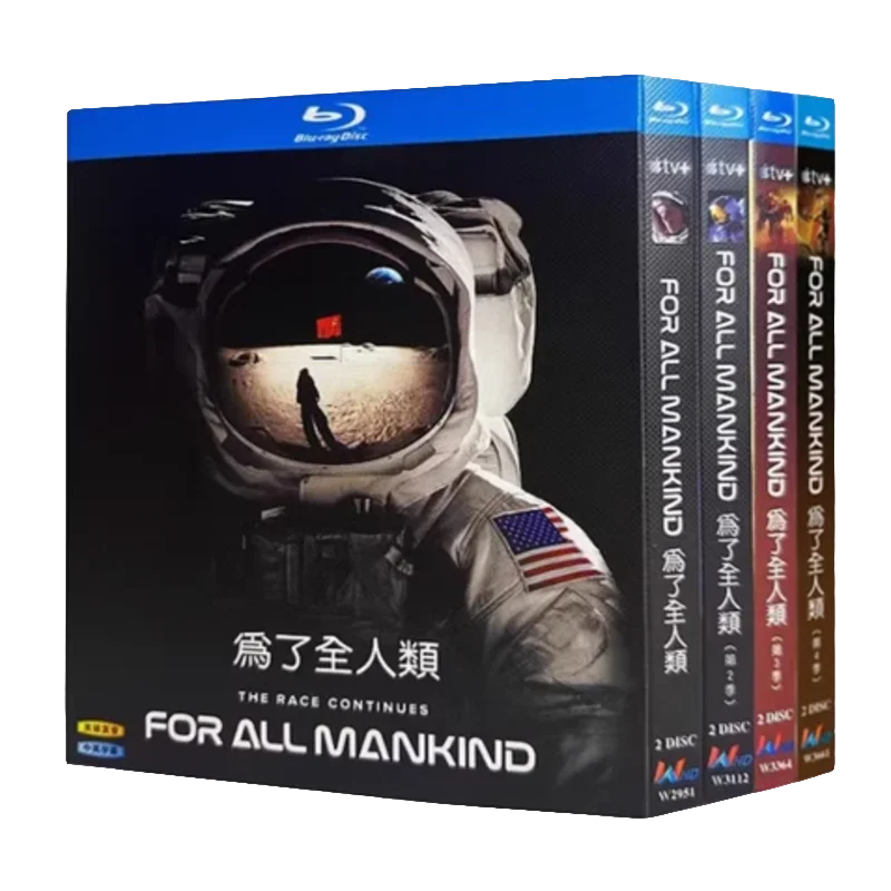 For All Mankind Season 1-4 BD Movie TV Film 8-Disc All Region New Box Set Blu-ray Disc