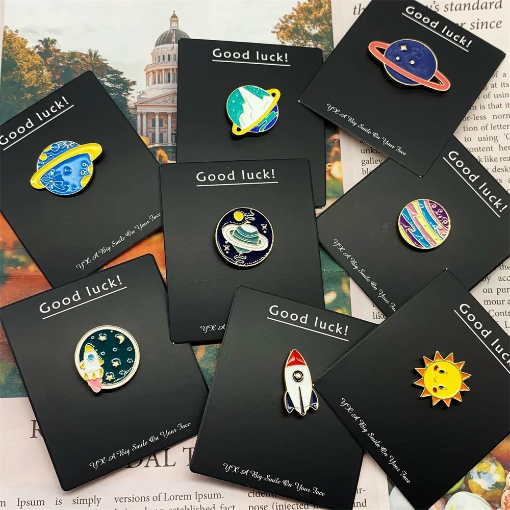 

8 шт./партия, броши в виде планеты