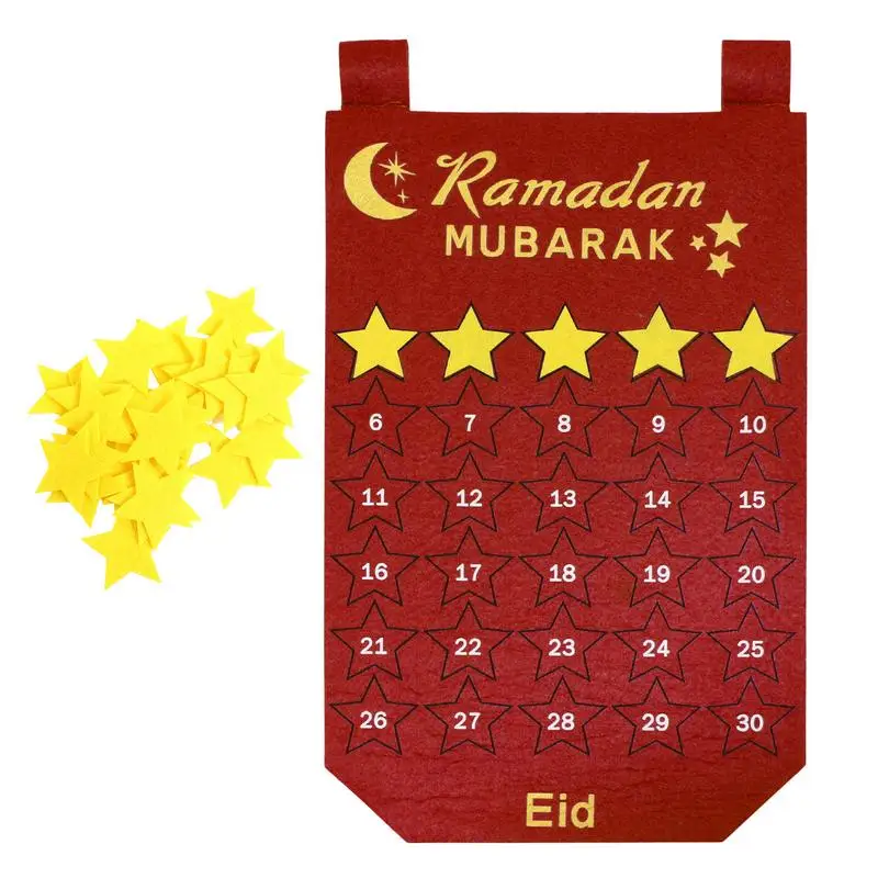 RamadanCalendarForKidsFeltRamadanAdventCalendarWith30Stars
