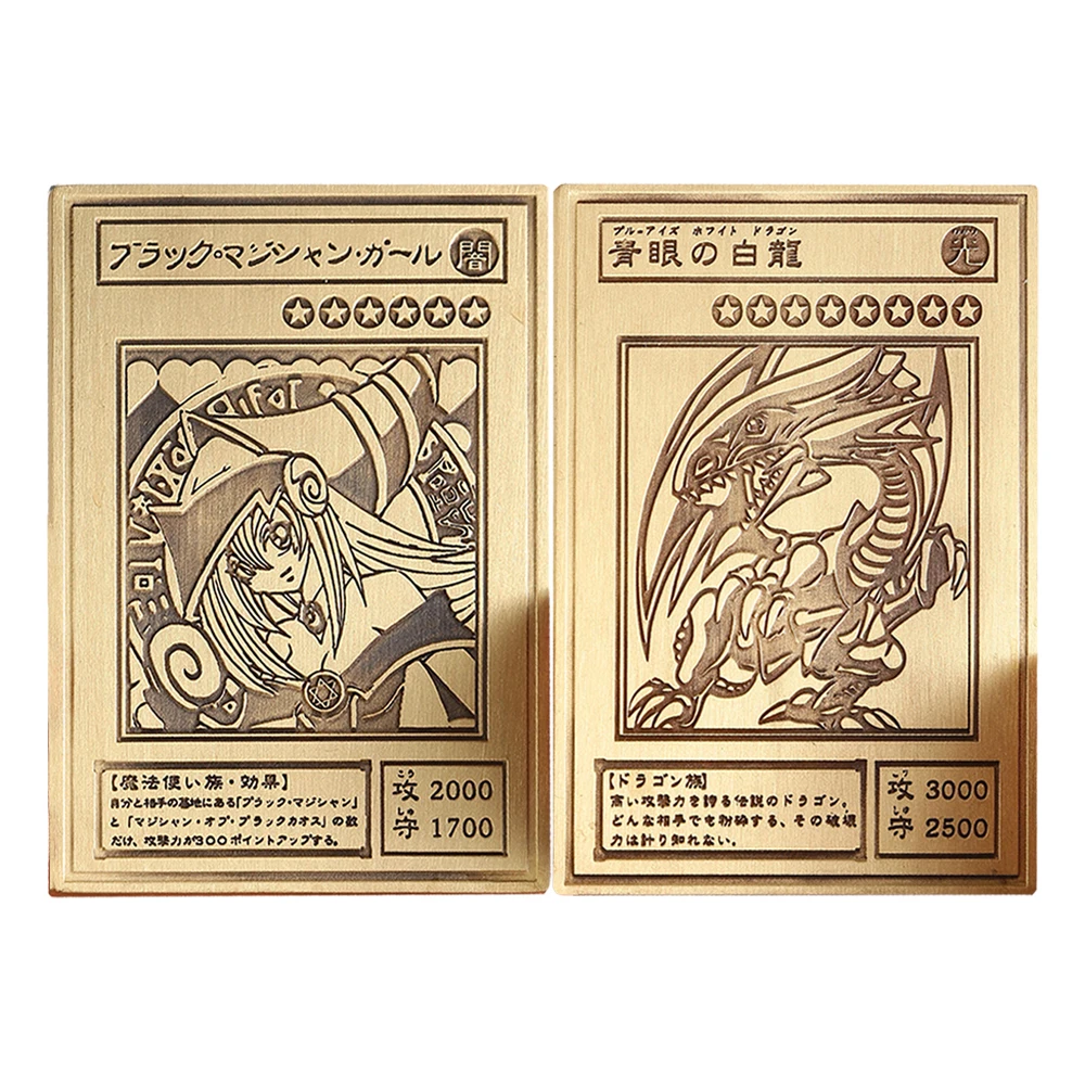 

Самостоятельное изготовление Yu Gi Oh Dark Magician Girl, латунная гравировка, коллекционная карточная игра, Аниме периферийные карты, подарочные игрушки, 59x86x3 мм