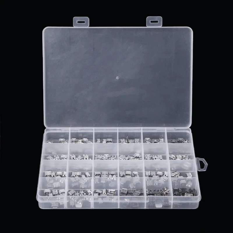 Micro USB Connector Kit - 240Pcs Universal Jack Socket Set