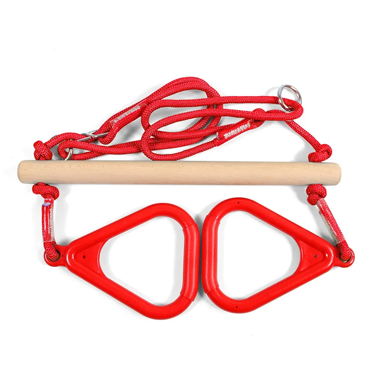Swing Outdoor Garden Swings Swingset Accessories Trapeze Plastic Wooden Swing Bar Playground Play Equipment