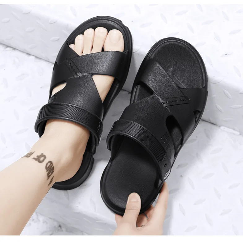 Neue Outdoor-Freizeit atmungsaktive Hausschuhe Sommer leichte EVA Outdoor-Strandschuhe Herrenschuhe_voghion.com