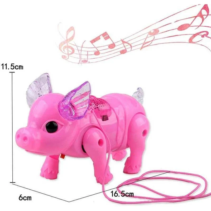 Electric Walking Pig Toy With Musical Lights For Children_voghion.com