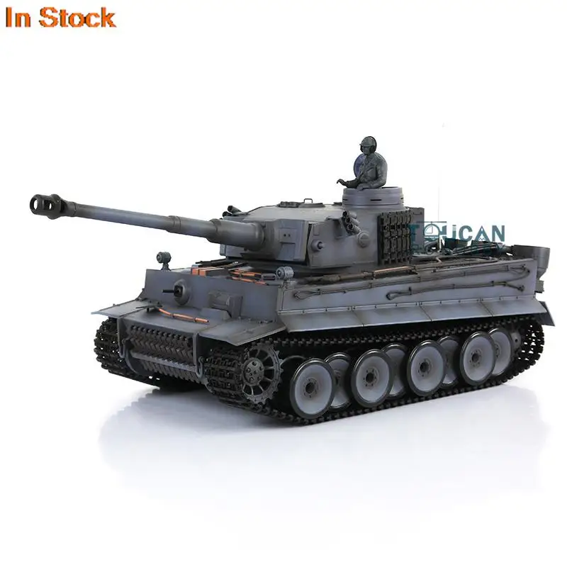 1/16 HENG LONG 7.0 Plastic Ver German Tiger I RC Tank 3818 Radio Model with Sound System BB Shoot Unit BB Pellets TH17246-SMT4 3