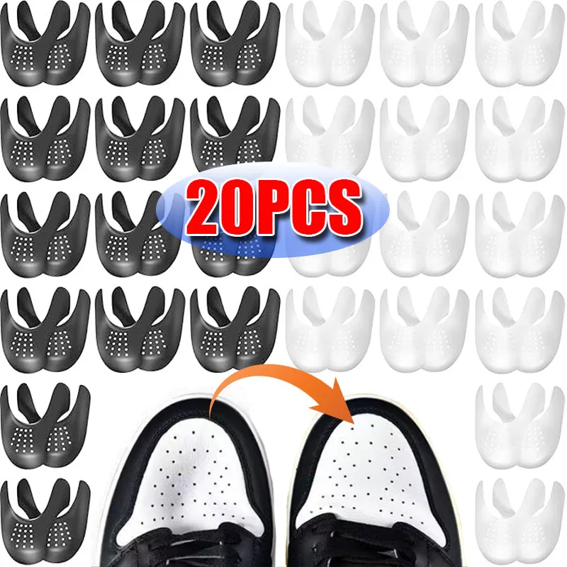 Shoes Toe Shield Anti-wrinkle Sneaker Fold 2/20Pcs Shoes Support Toe Cap Sport Shoe Head Protection Shield Insoles Insert Pads
