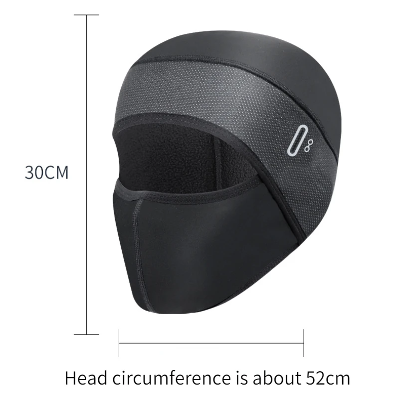 Warm riding mask motorcycle bike cap fleece windproof anti-dust cap ski face UV protection headgear cycling hat mask keep warm