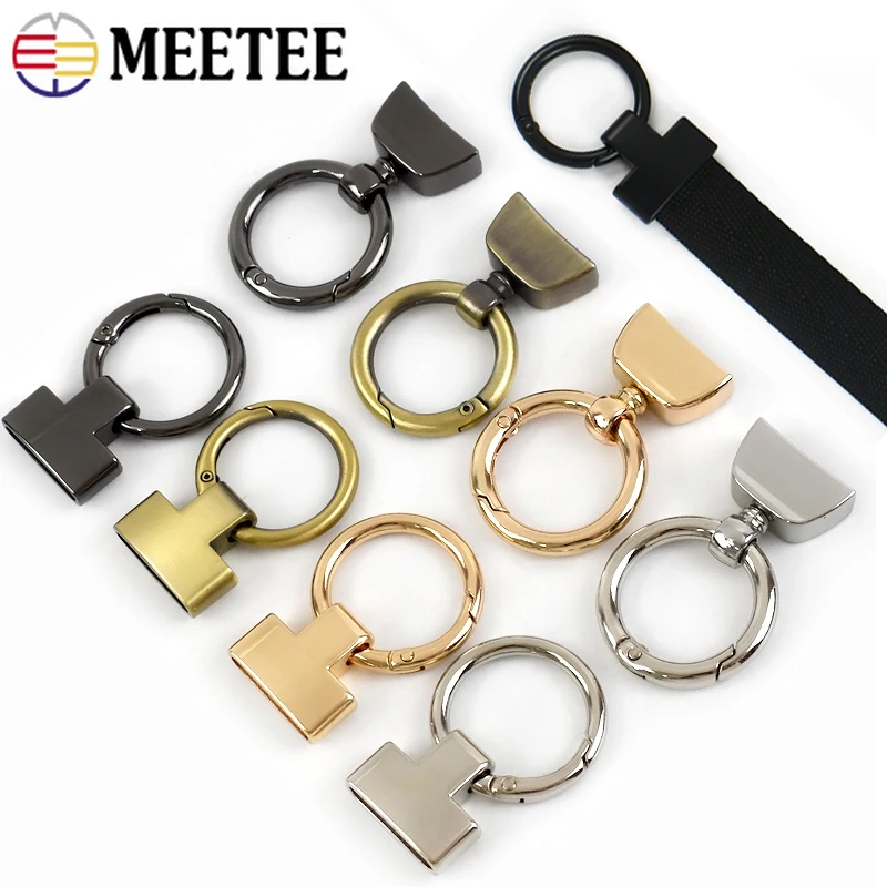2-10Pcs 금속 버클 스프링 O 링 걸쇠 20/25mm 가방 스트랩 커넥터 버클 핸드백 사이드 클립 핸드백 DIY 액세서리