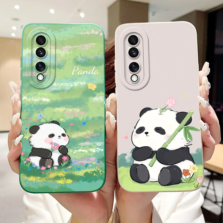 Cute Panda & Rabbit Cartoon Soft Silicone Shockproof Case - Fits Select Honor Models