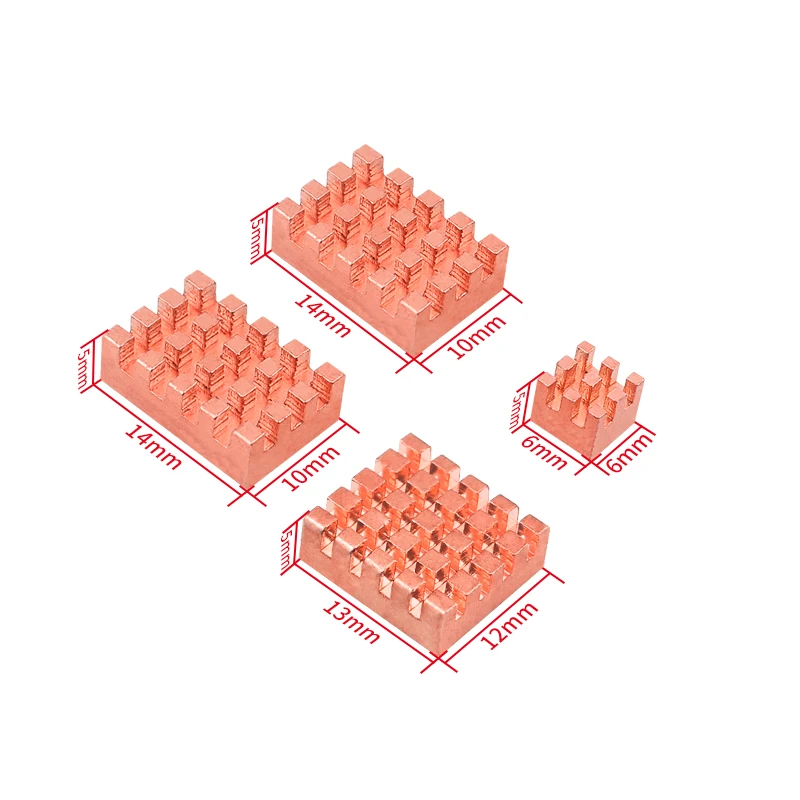 Raspberry Pi 5 Heat Sink Copper Aluminum Heatsinks Passive Cooling Pad with Self