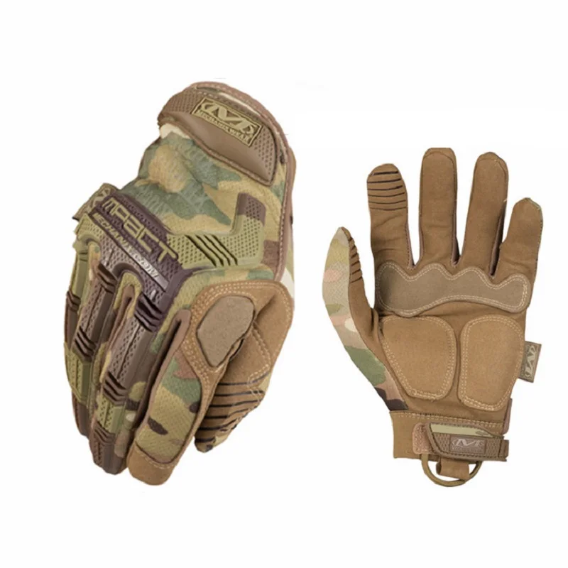Outdoor Tactical Gloves Wear Resistant All-finger Camouflage Mountaineering Protection Fitness Riding Anti-slip