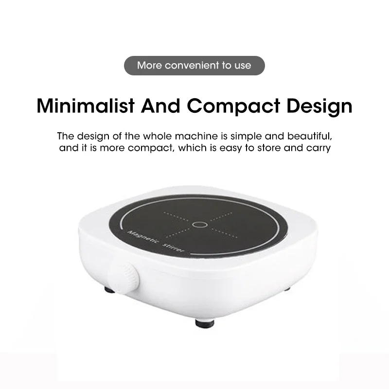 Magnetic Mixer Portable Mini Baby Formula Mixer Laboratory with Mixing Rod 2l 4000rpm Suitable for Laboratory Home Use