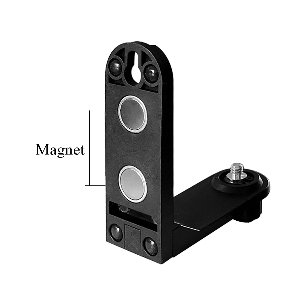 Laser Level Laser Level Bracket MaKeDa Magnetic L-Bracket for 2 Lines Laser Level 1/4' Thread Universal Super Strong Iron Magnet Adsorption Stand
