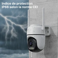 WONSDAR 2 pièces caméra PTZ caméra IP extérieure Surveillance vidéo WiFi caméra Protection de sécurité à domicile détection de mouvement alarme iCsee 4