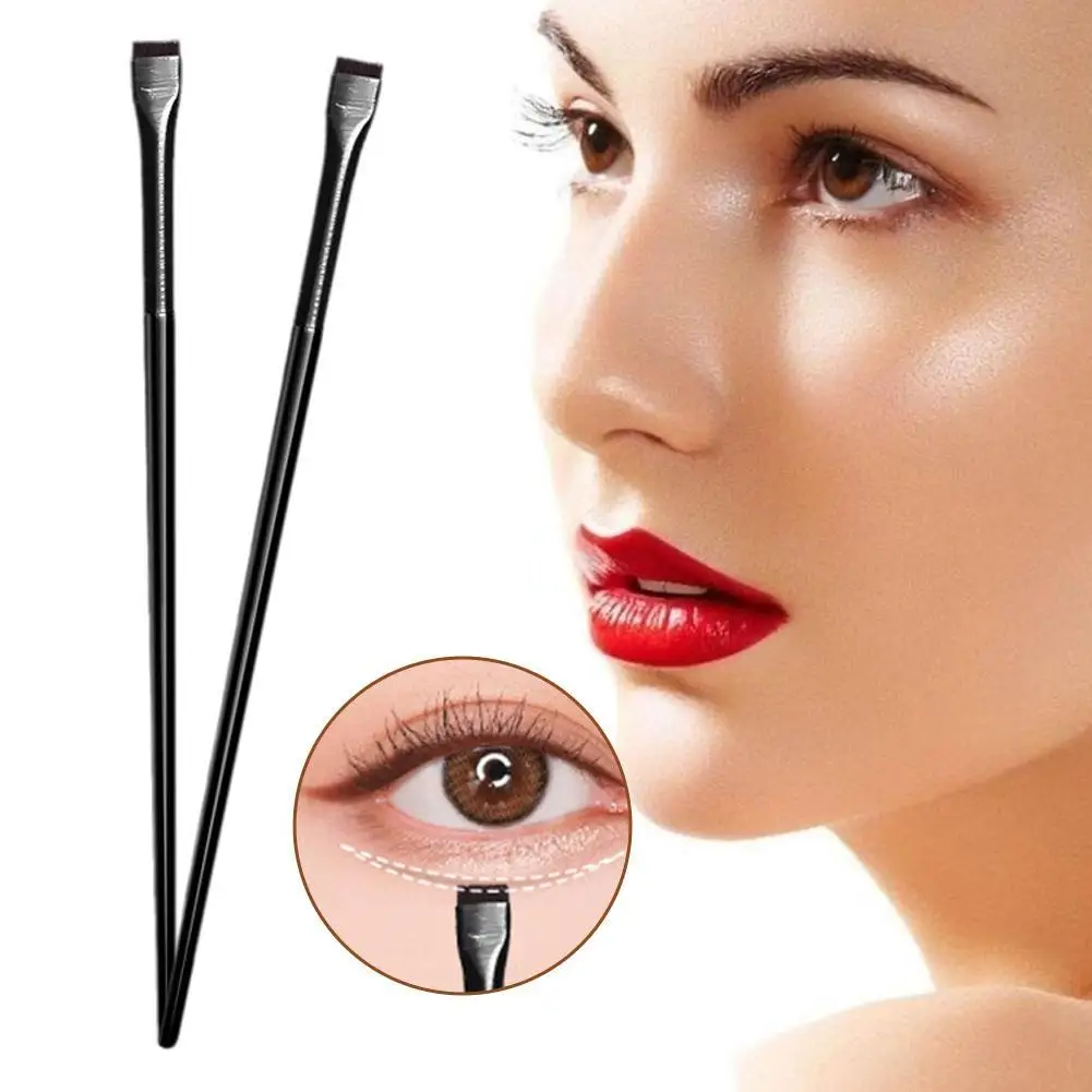 

Nest Silkworm Brush Fine Oblique Head Eyebrow Brush Eyeliner Pen Portable Makeup Brush Factory Straight Hair