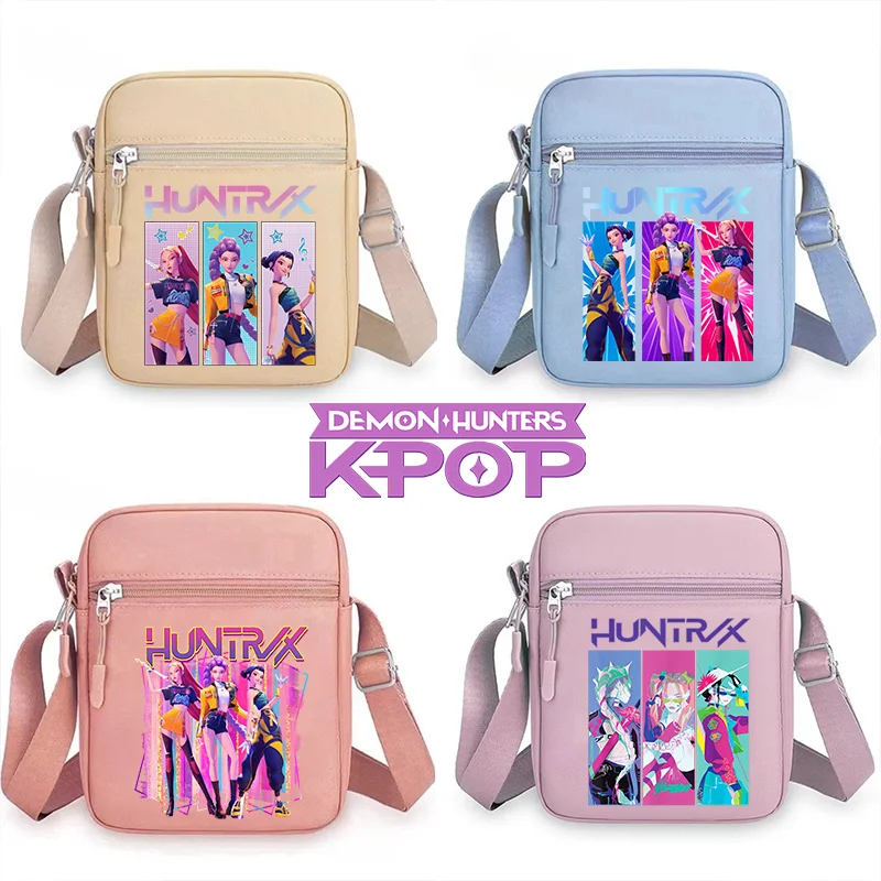 Sac bandoulière mignon de dessin animé K-Pop Demon Hunters, personnage d'anime Rumi Zoey Mira, cadeaux pour garçons et filles, mini portable, nouvelle mode extérieure