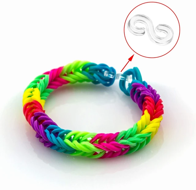 200pcs Plastic S Clips Loom Band Clips S Shape Clips Mini