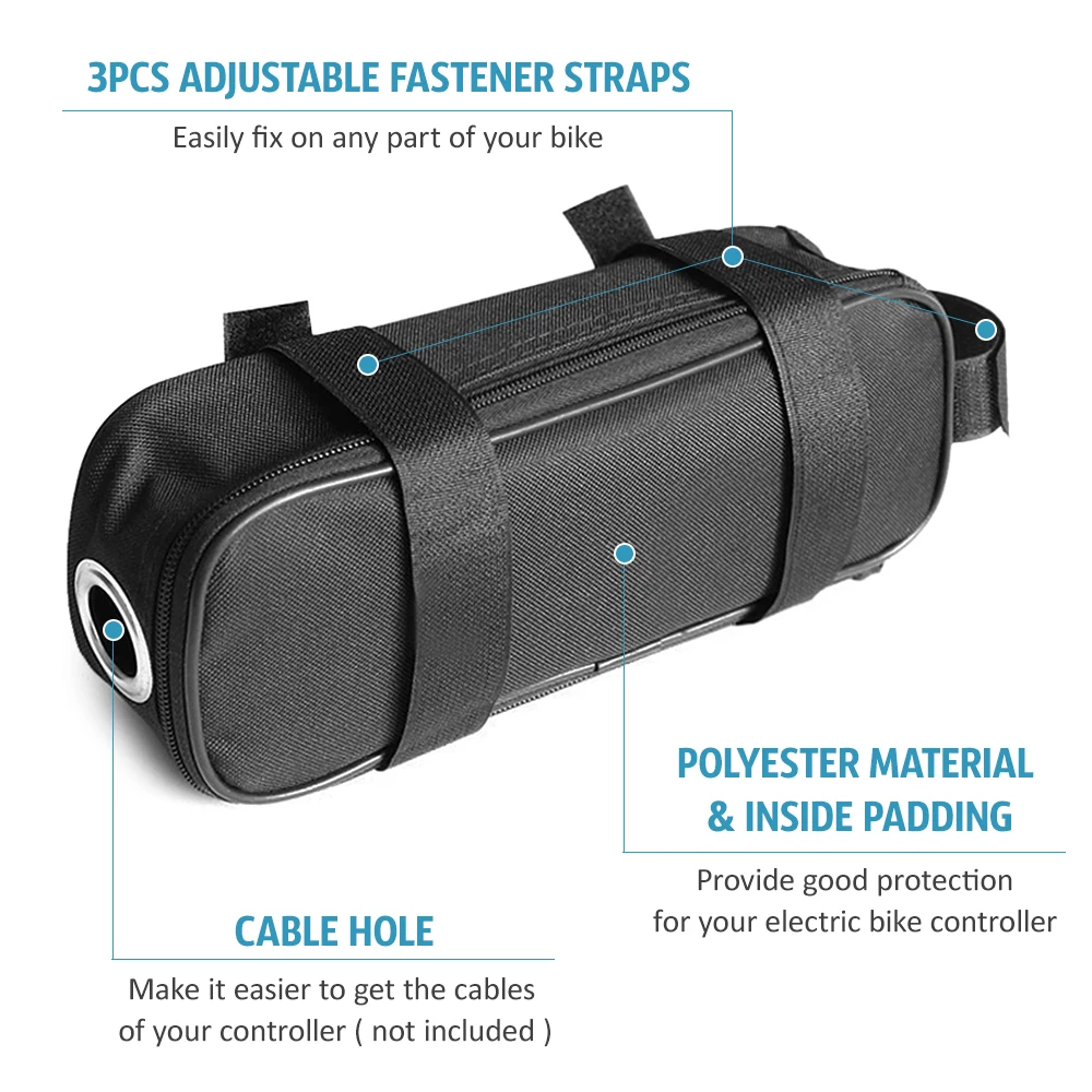 Bike Bag Ebike Controller Bag Electric Bicycle Storage Bag Large Capacity Cycling Storage Waterproof MTB Road Bike Battery Case Pack