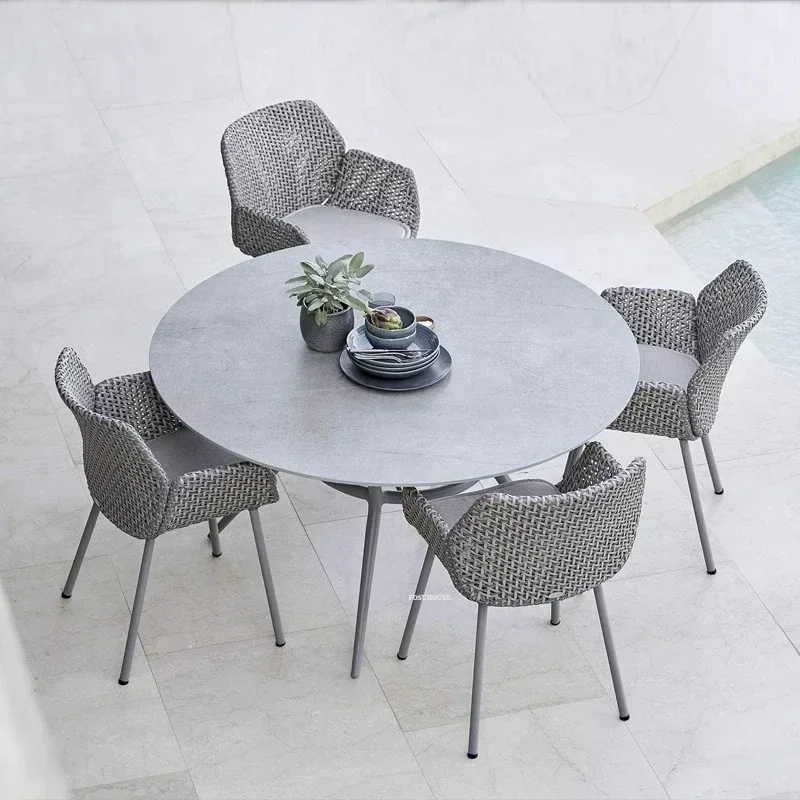 Outdoor Rattan Patio Dining Set 5