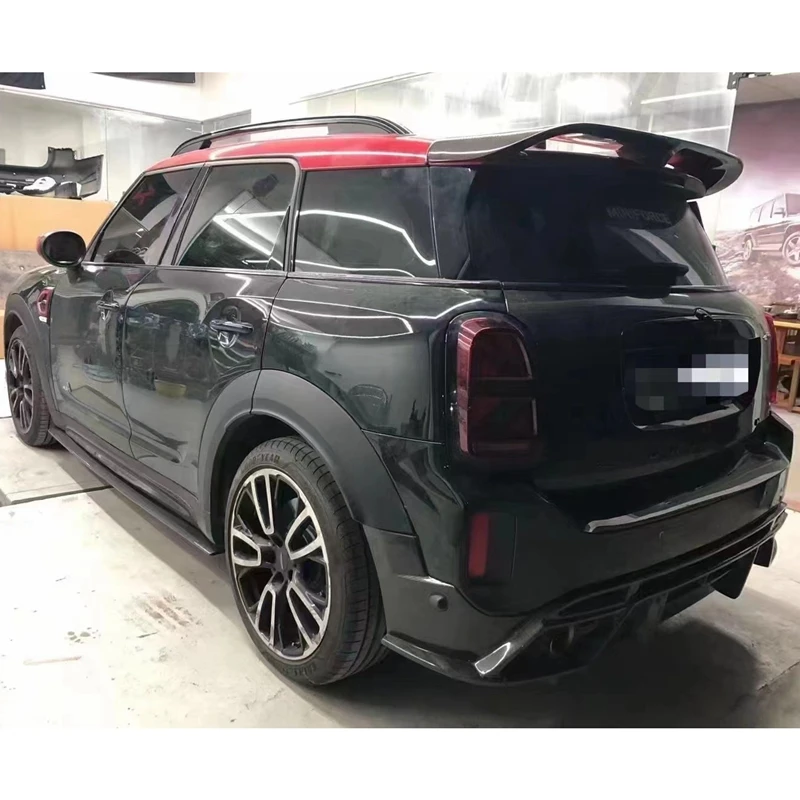 Per Mini Countryman F60 2017-2023 Fibra Di Carbonio/Frp Black Roof Spoiler Lunotto Posteriore Wing Body Kit Accessori Da Corsa Trim