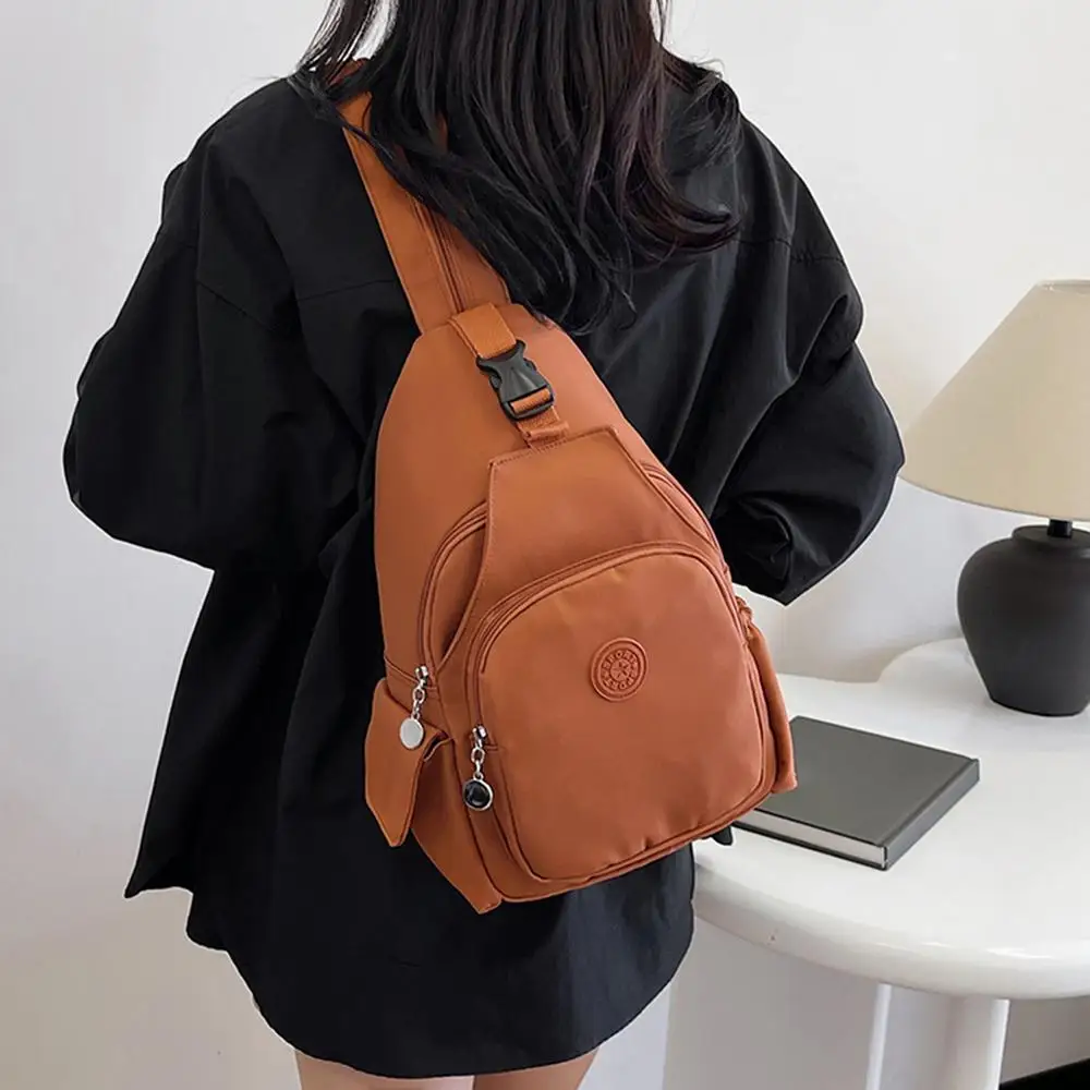 Lightweight Chest Bag For Women Waterproof Single Shoulder Bag Large Capacity Changeable Male Backpack Multi-pocket Design