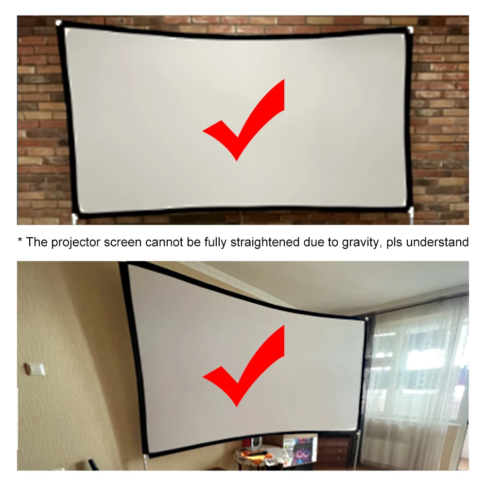 Large Portable Projector Screen with Stand