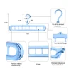 5pcs Space Saving Clothes Rack 9 Hole Magic Clothes Hanger Multicolor Hangers Clothing Organizer Hanger Plastic Clothes Rack 6