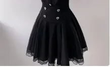 mini black skirt