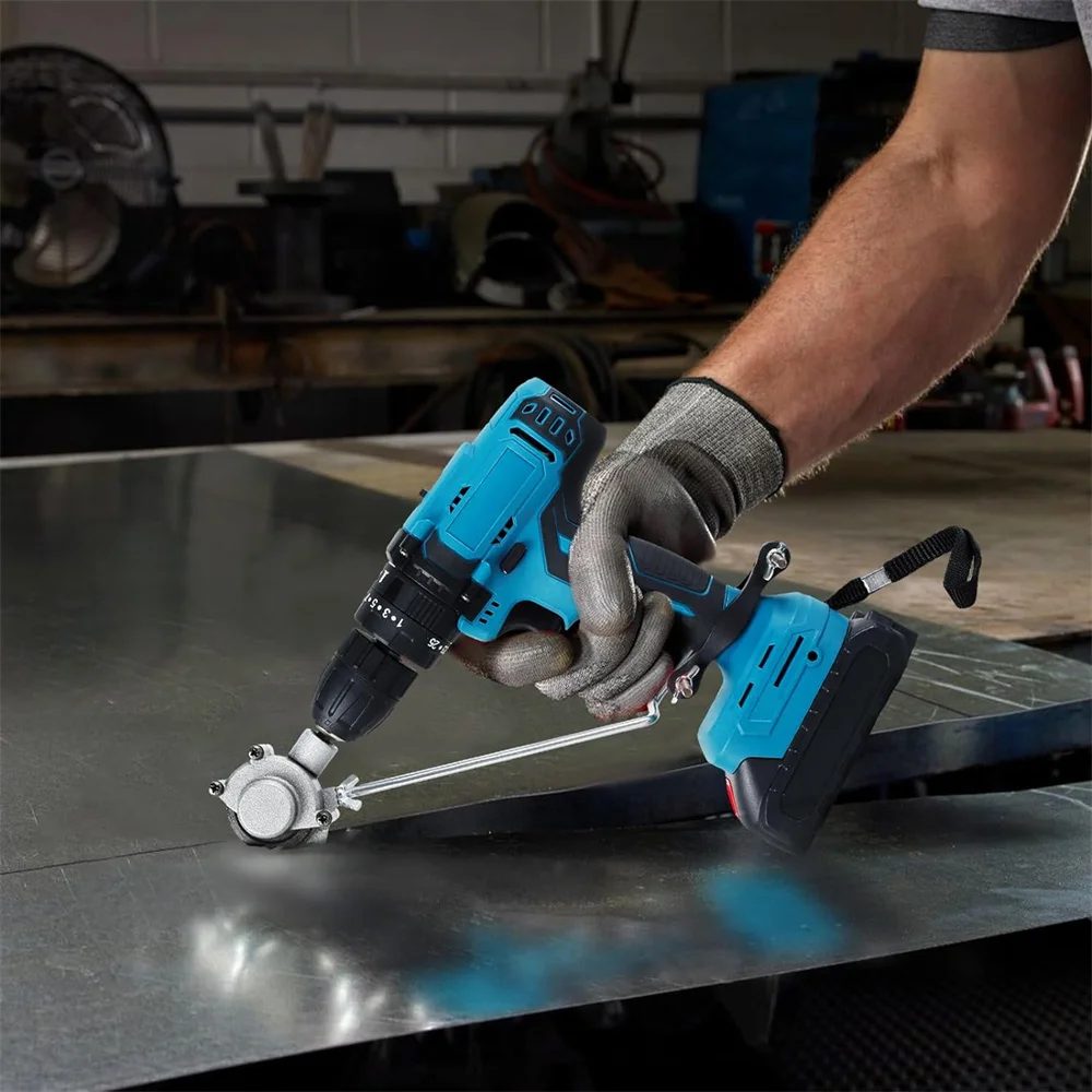 Handheld electric drill converted to sheet metal cutter Handheld electric drill converted  metal sheet cutting cutter 5