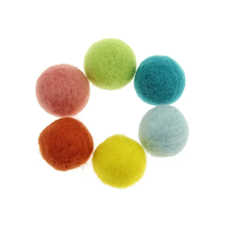 Wool Felt Balls 3cm 10Pcs per Lot Handmade DIY Christmas Gifts
