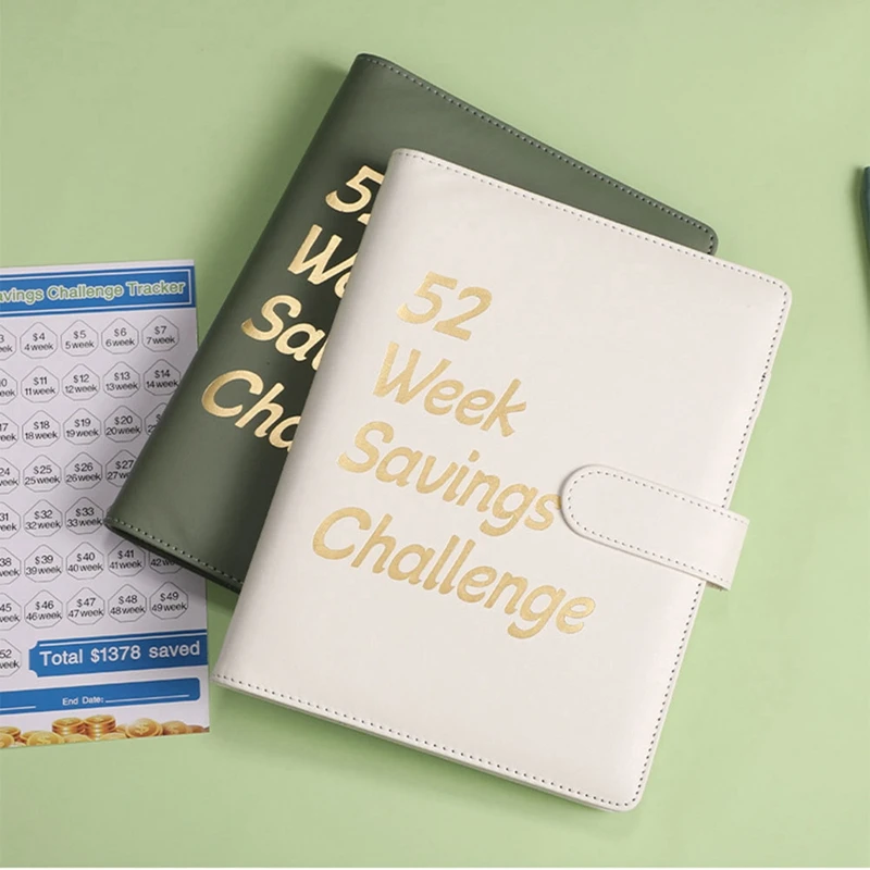 

52 Week Money Saving Challenge Binder With Cash Envelopes For Saving, A5 Budget Binder Savings Challenges Book