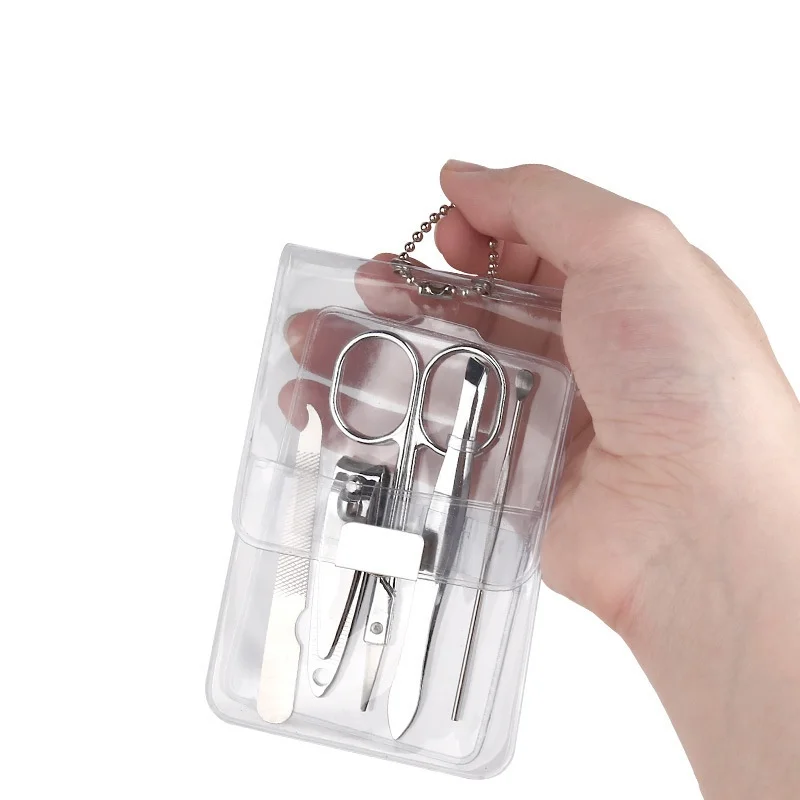 3/5pcs New Stainless Steel Nail Clipper Beauty Set  Gradient Mermaid Handle Large With File Nail Clipper Nail Tools 4