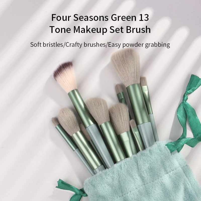 Makeup brush set Makeup brush 13PCS Makeup Brushes Set Fluffy Soft for Beauty Cosmetics Foundation Blush Eyeshadow Kabuki Blending