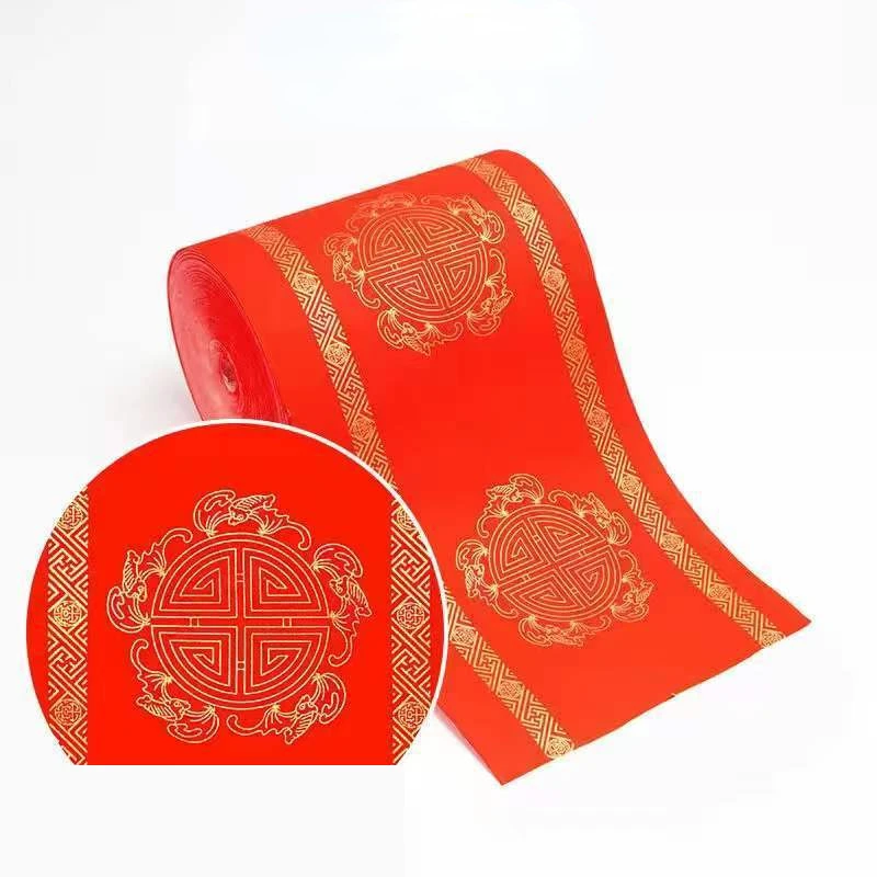 Rolling Spring Couplets Red Xuan Paper Chinese Spring Festival Decoupage Decoration Paper Calligraphy Xuan Papier Paper Cutting