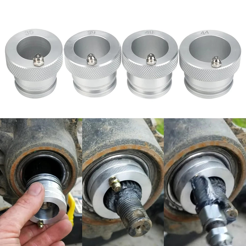 35MM 39MM 40MM 44MM Wheel Bearing Greaser Grease Tool Wheel Bearing Greaser Tool Kit for Polaris Can-AM Maverick X3 Most UTV ATV