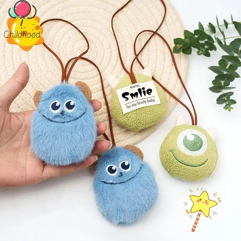 

Мультяшная наклейка с большими глазами в виде монстра, наклейка с именем, наклейка для багажа с защитой от потери, подвеска для брелока, украшение для сумки