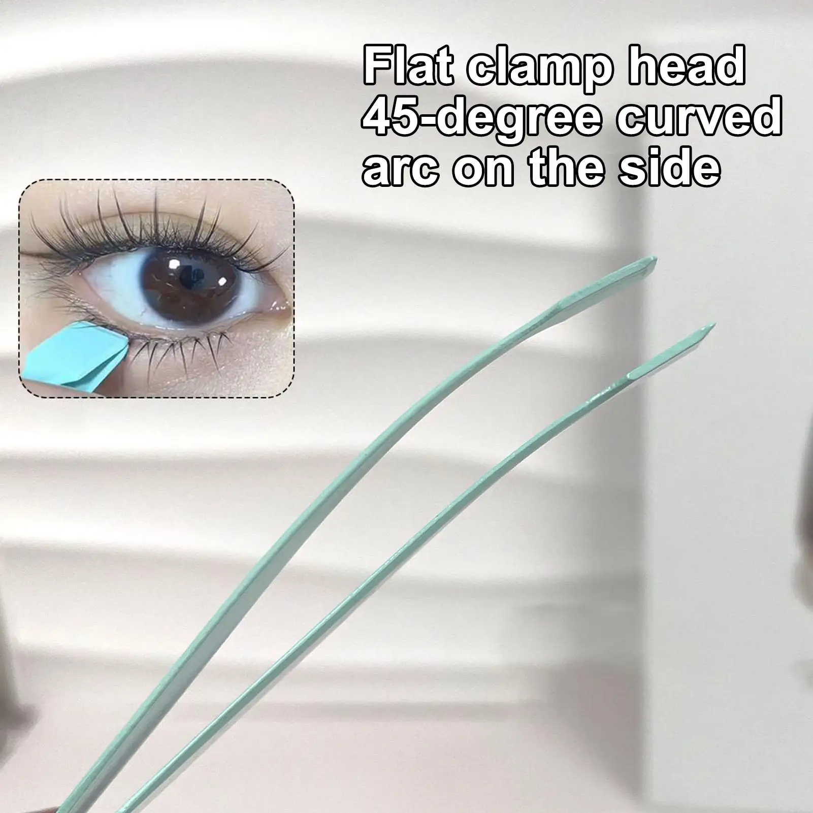 Personal Health Care Lower Eyelash Tweezers, Stainless Steel for Ladies