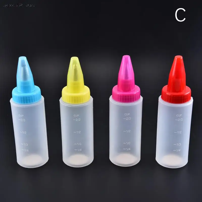 songduanshi 1Pc 50ml Jam Painting Squeeze Bottles With 7 Nozzles Jam Pot  Cake Drawing Tools