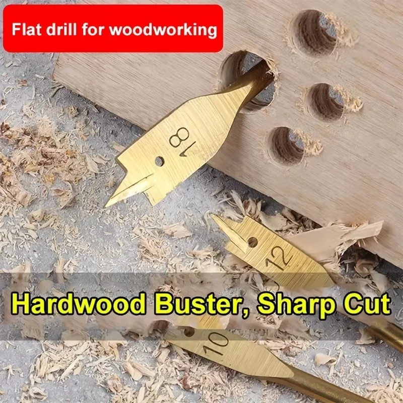 6pcs Spade Drill Bit Set Carpentry