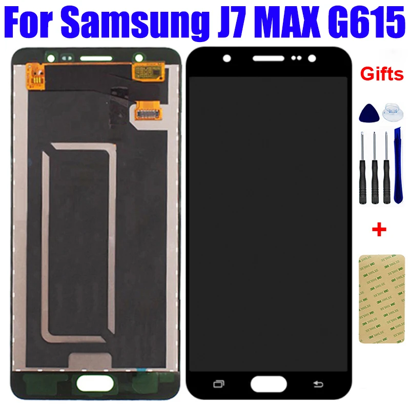 

Original LCD For Samsung J7 MAX G615 SM-G615F SM-G615FU LCD Display Pantalla Matrix with Touch Panel Digitizer Glass Assembly