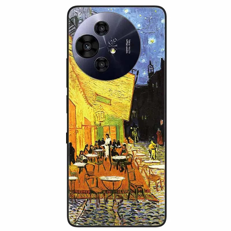 Floral Relief Painted Soft Silicone Phone Case - 6.8