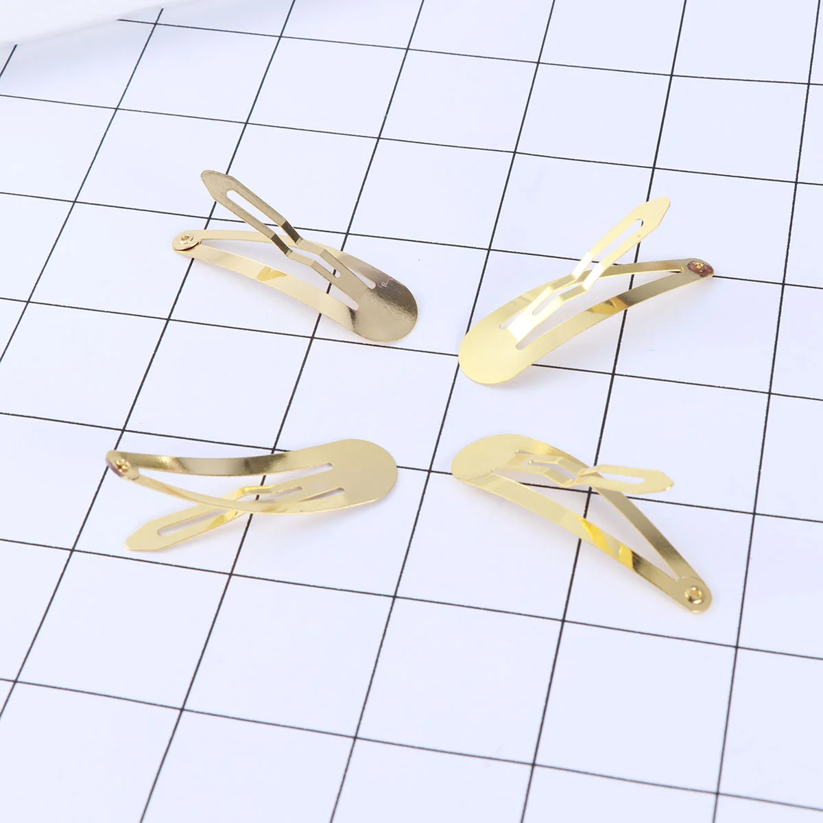 

4.8cm Rose Gold Simple Hair Clip Gold Hair Barrettes For Girls Toddlers Kids Hair Snap Styling Accessories Tools