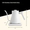 Stagg EKG Electric Gooseneck Kettle - Pour-Over Coffee and Tea Kettle - Stainless Steel Kettle Water Boiler 4