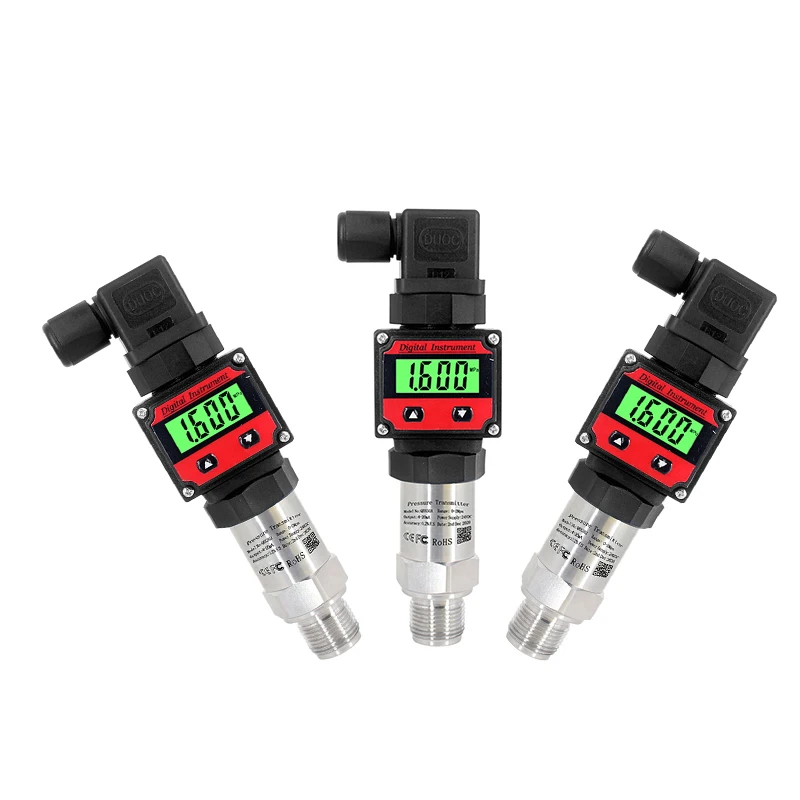 Pressure Transmitter Digital Display -1bar-0bar-1000 bar 10bar Transducer 4-20mA RS485 M20*1.5 LCD Hersman Pressure Sensor pressure sensor
