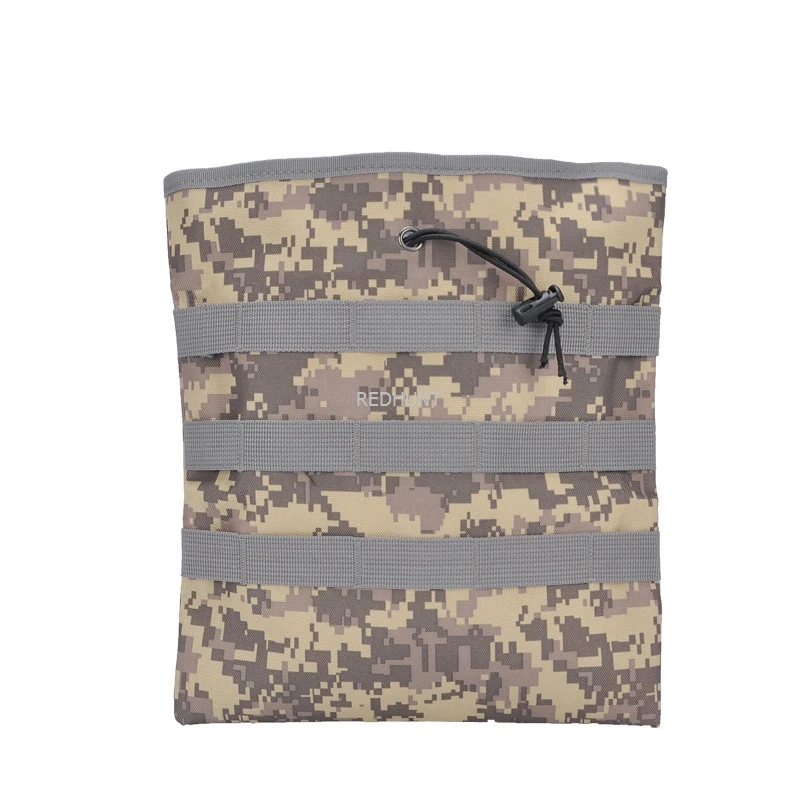 Roll-up MOLLE Dump Pouch Tactical Magazine Recovery Pouch Outdoor Drawstring Mag Recycling Pouch for Airsoft Hunting Gear