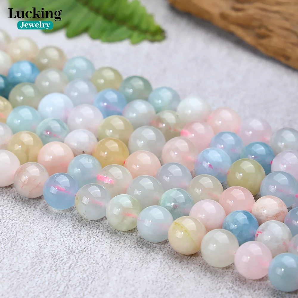 Natural Colorful Beryl 6-8mm Loose Spacer Beads - DIY Jewelry Making for Bracelets, Necklaces, Craft Accessories 4
